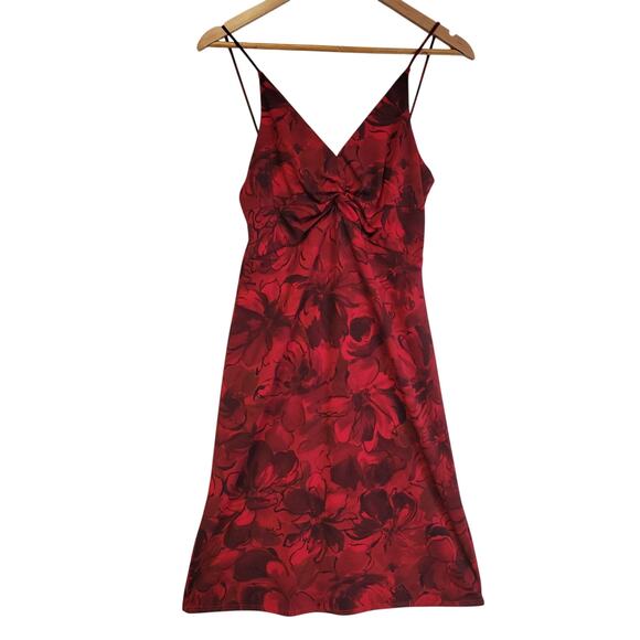 Vintage Y2K 90s Floral Baby Doll Dress Laundry by Shelli Segal Whimsigoth Size 6 - Picture 1 of 10